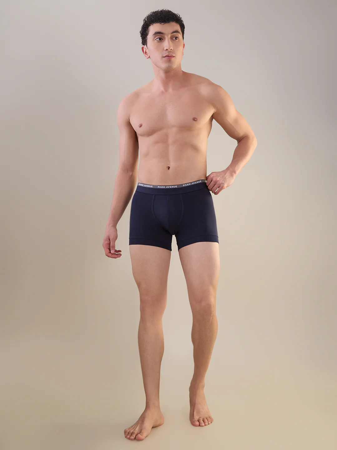 Park Avenue Men Blue Cotton Blend Trunk - Image 5