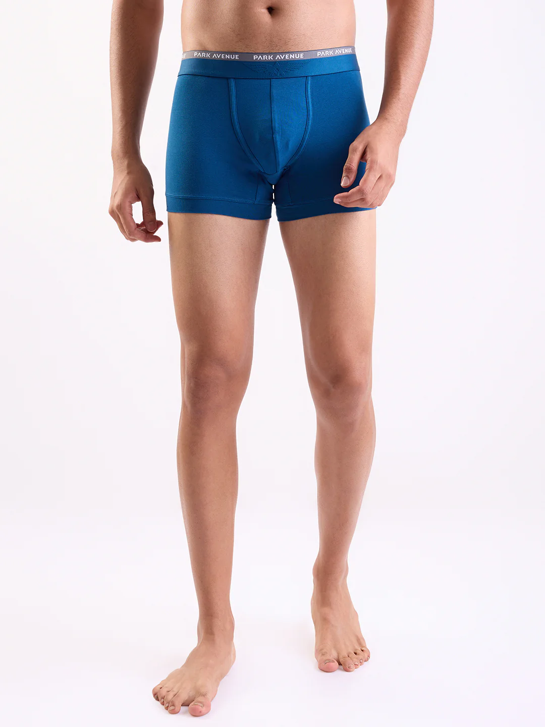 Park Avenue Men Blue Cotton Blend Trunk - Image 2