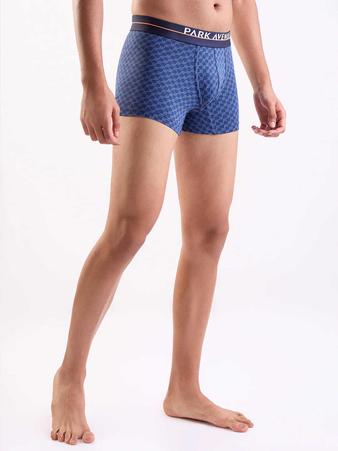 Park Avenue Men Blue Cotton Blend Trunk - Image 3