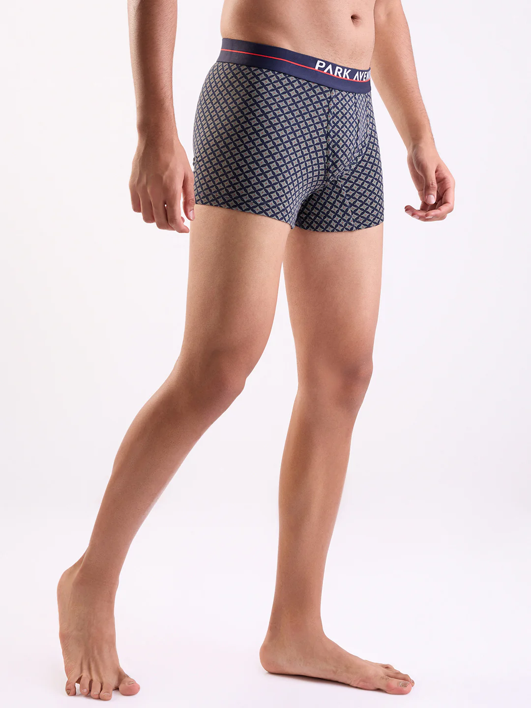 Park Avenue Men Blue Cotton Blend Trunk - Image 3