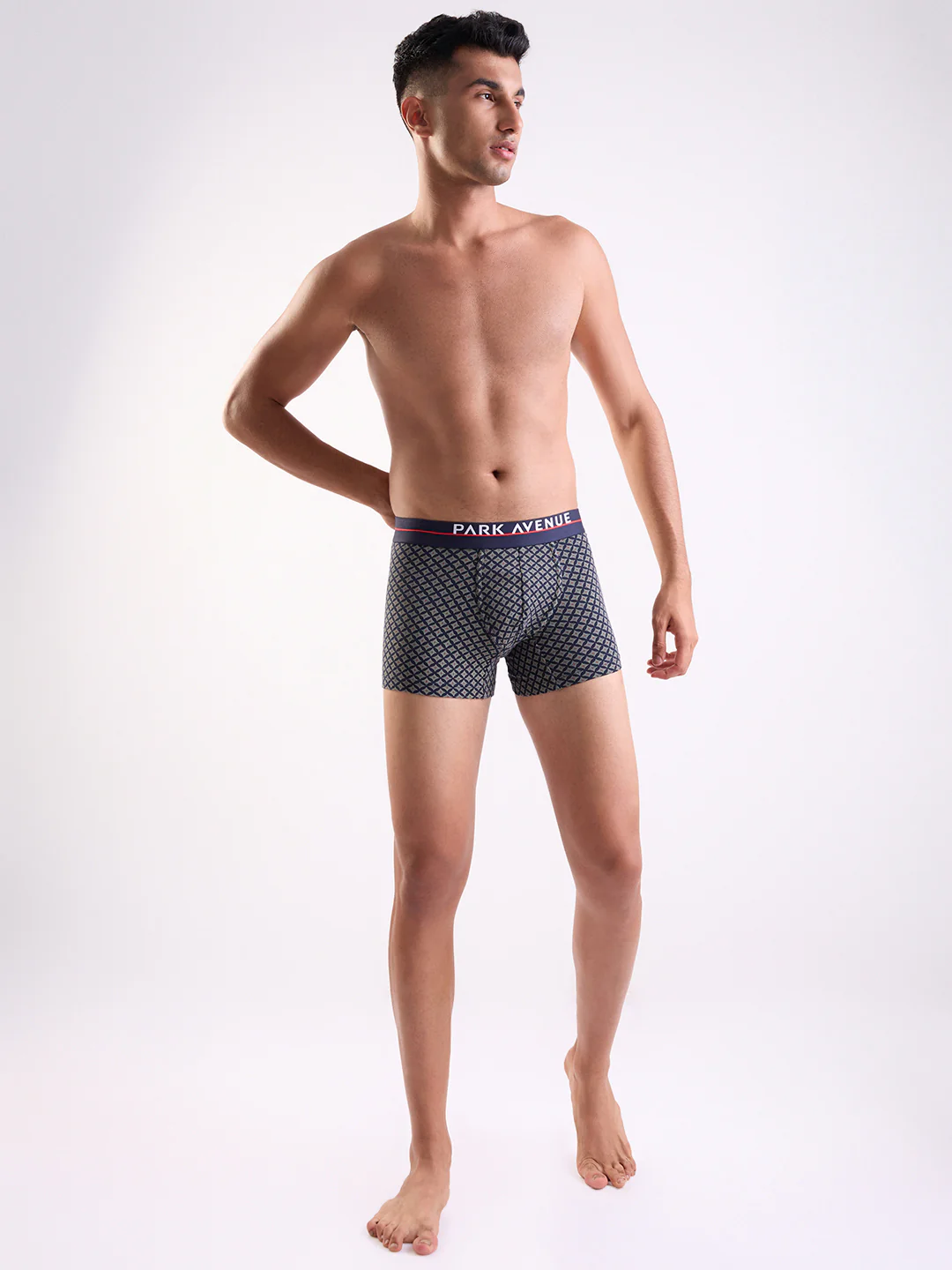 Park Avenue Men Blue Cotton Blend Trunk - Image 5