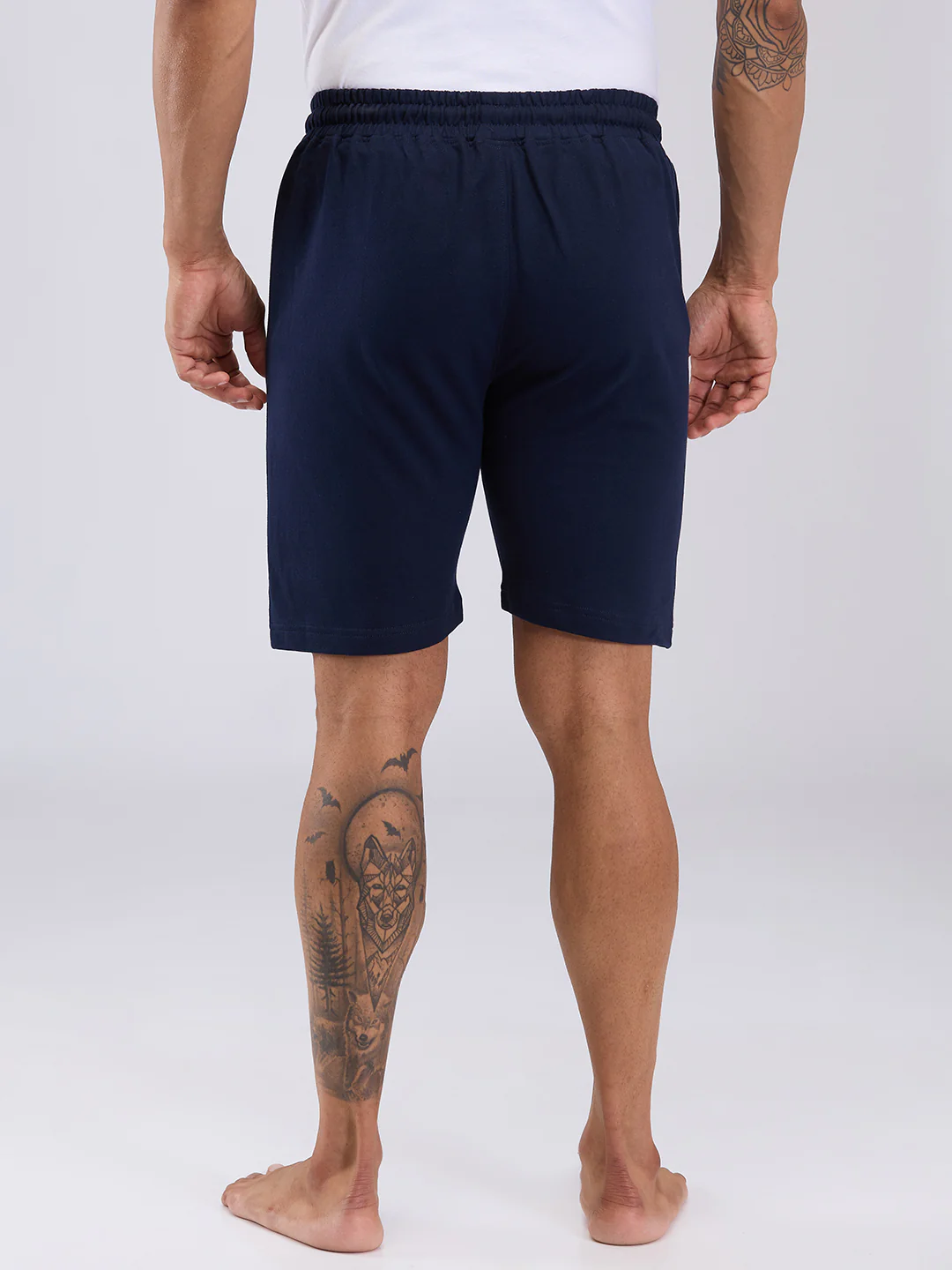 Park Avenue Men Blue Cotton Short - Image 4