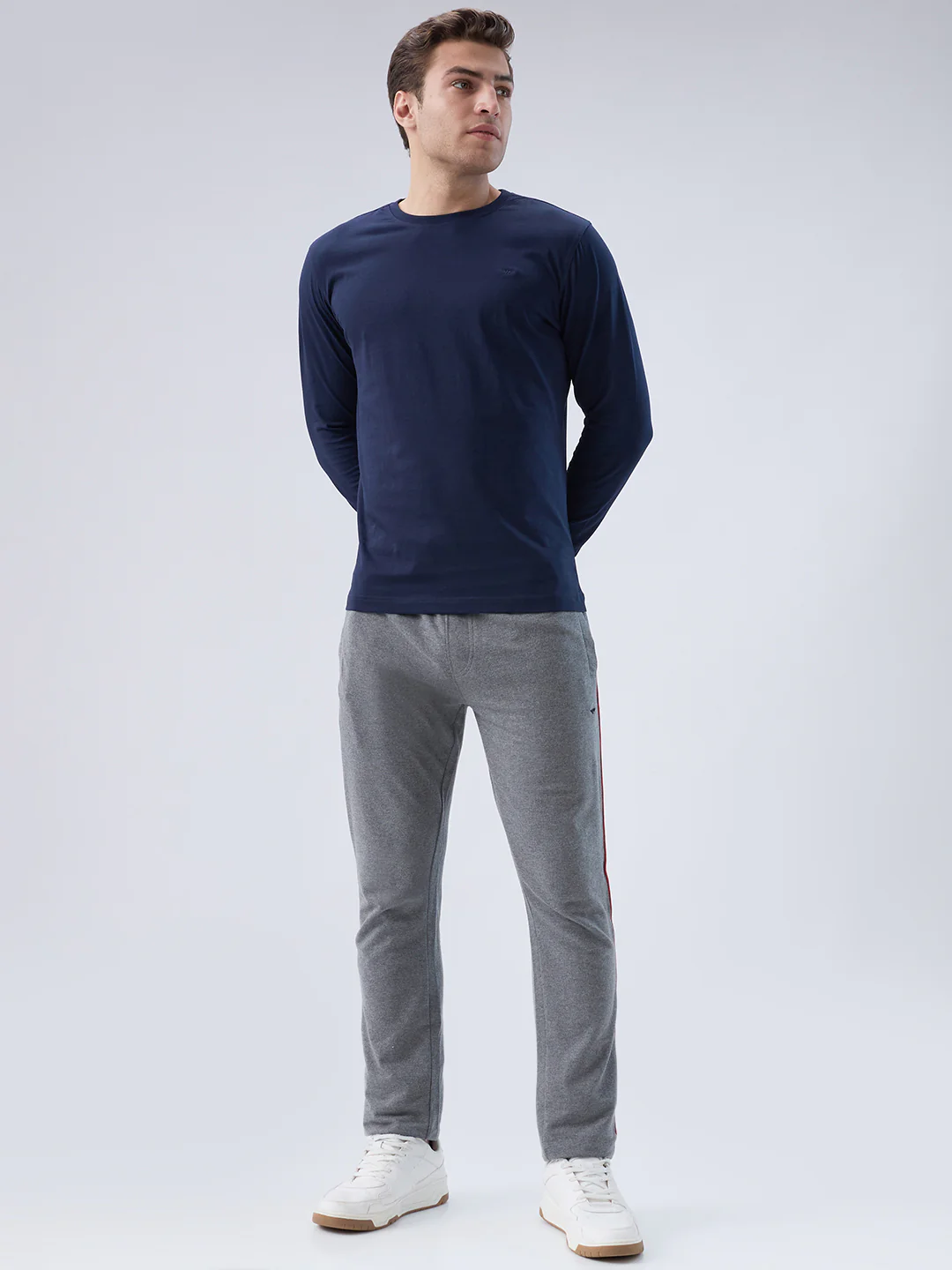 Park Avenue Men Blue Cotton T-Shirt - Image 5