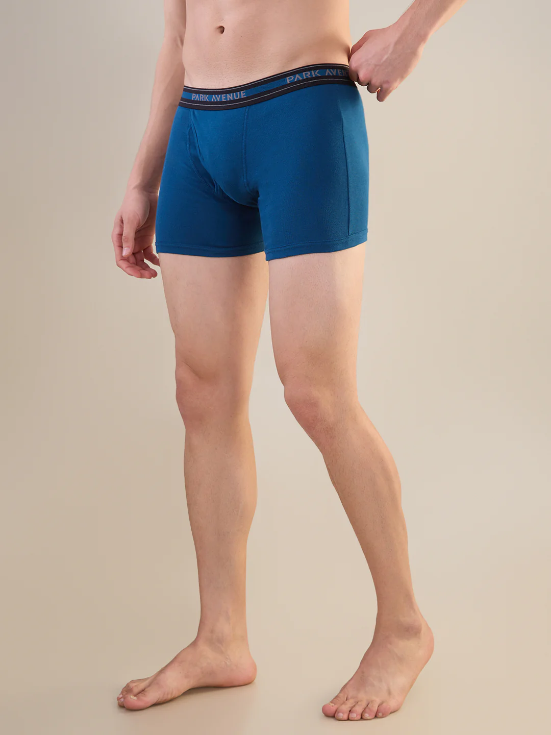 Park Avenue Men Blue Cotton Trunk - Image 2