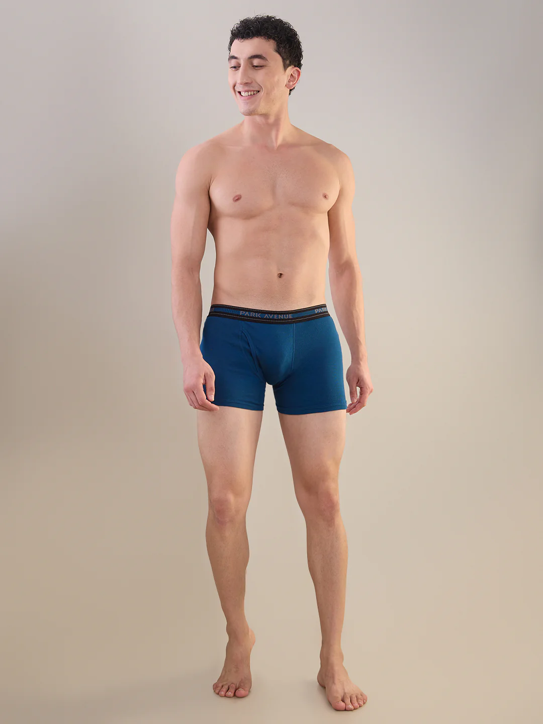 Park Avenue Men Blue Cotton Trunk - Image 5