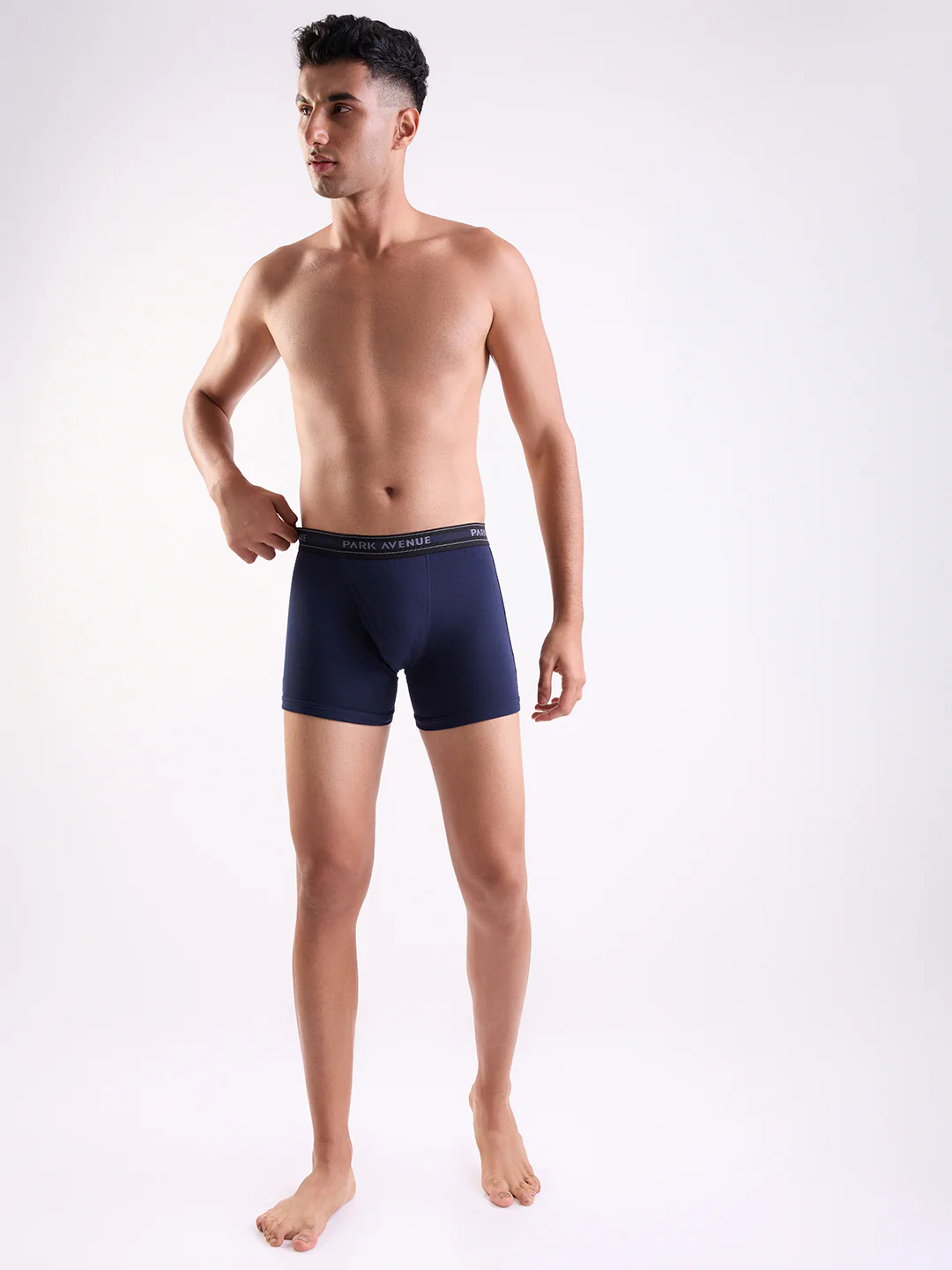 Park Avenue Men Blue Cotton Trunk - Image 6
