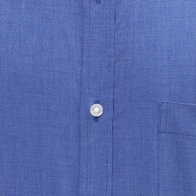 Park Avenue Men Blue Fil-A-Fil Slim Fit Cotton Shirt - Image 7