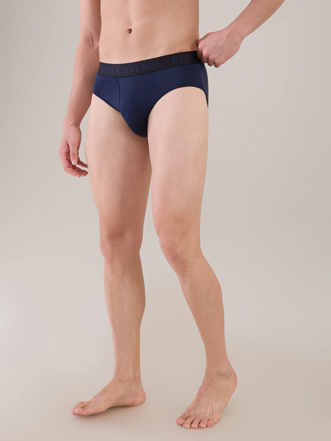 Park Avenue Men Blue Nylon Blend Brief - Image 2
