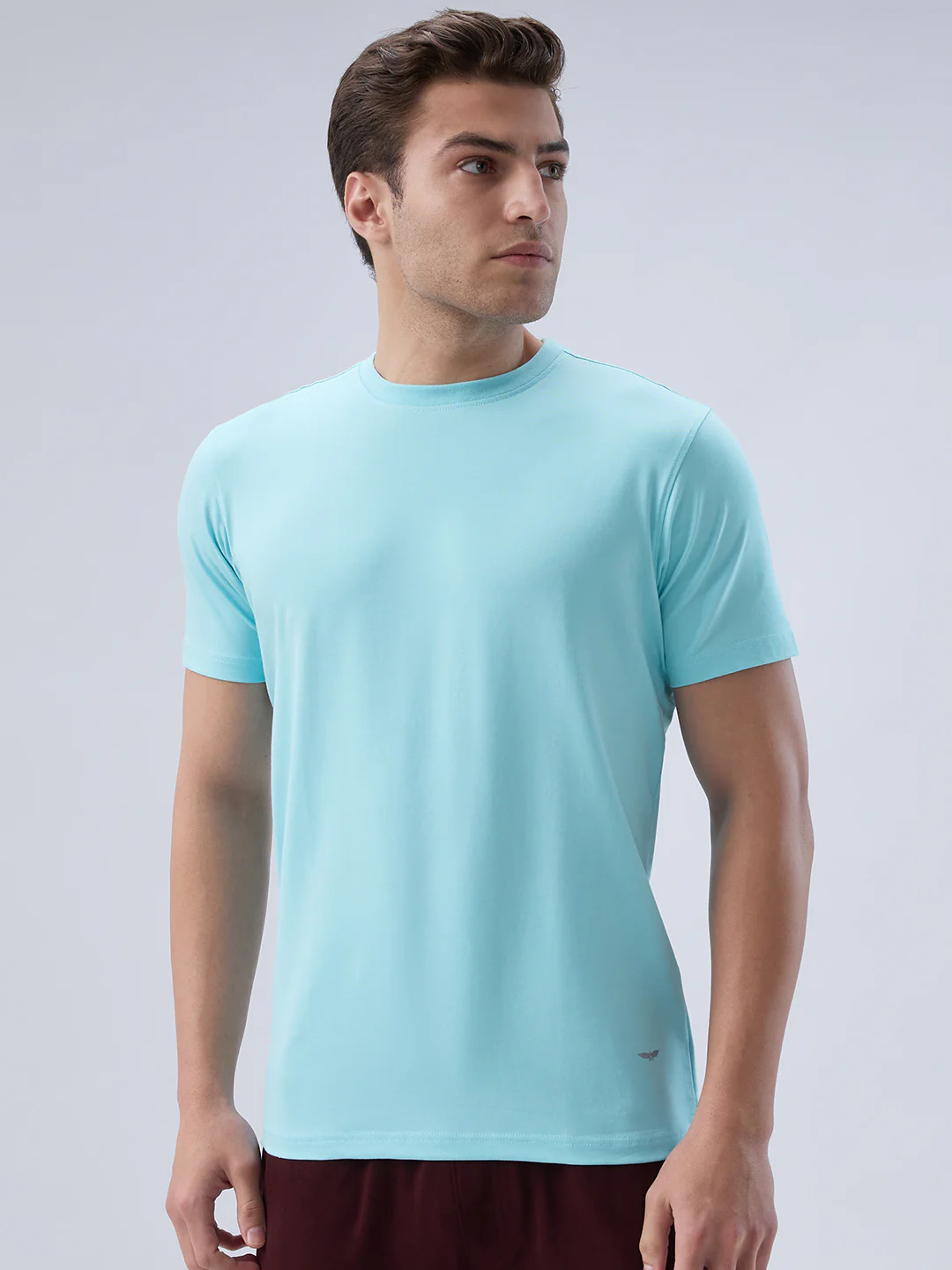 Park Avenue Men Blue Polyester Blend T-Shirt
