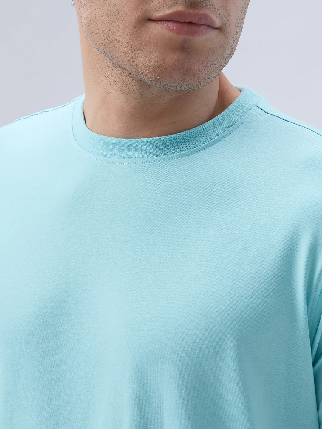Park Avenue Men Blue Polyester Blend T-Shirt - Image 6