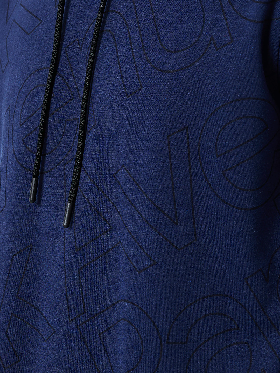 Park Avenue Men Blue Printed Slim Fit Cotton Blend Sweatshirt - Image 6