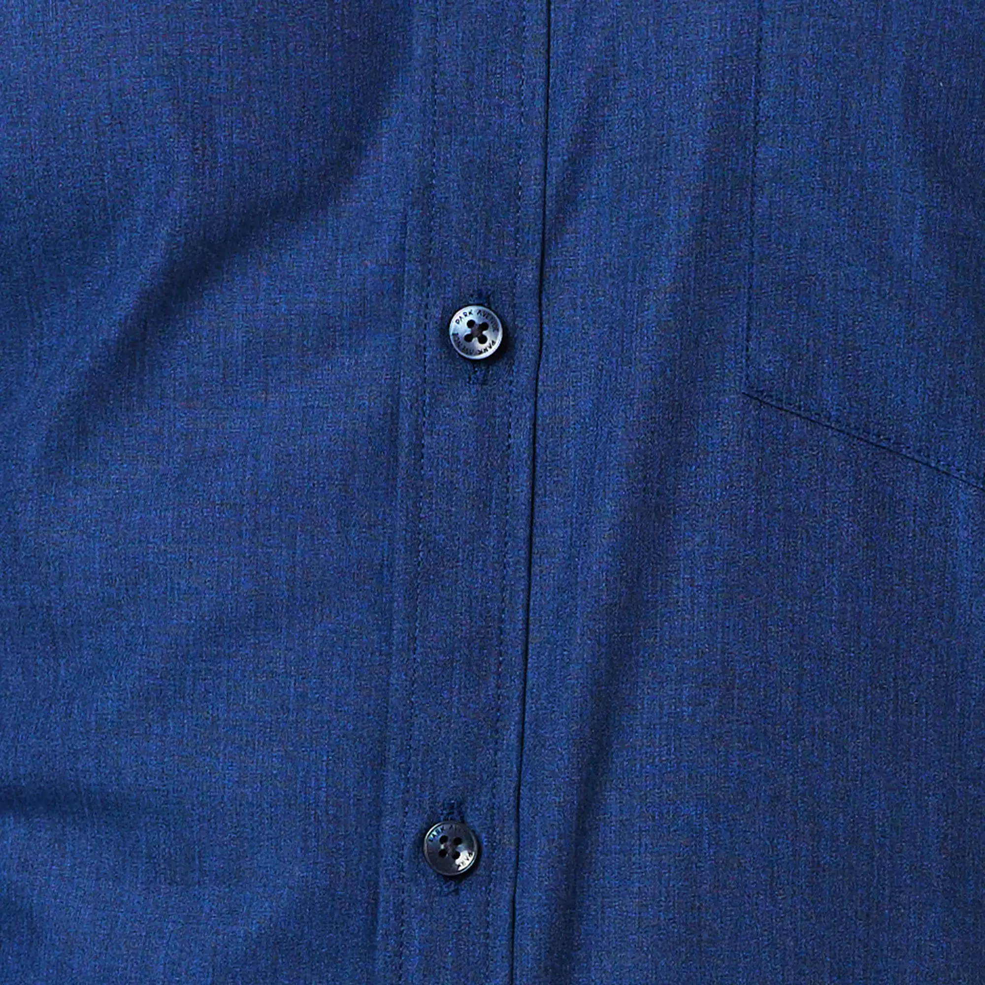Park Avenue Men Blue Slim Solid Cotton Blend Shirt - Image 7