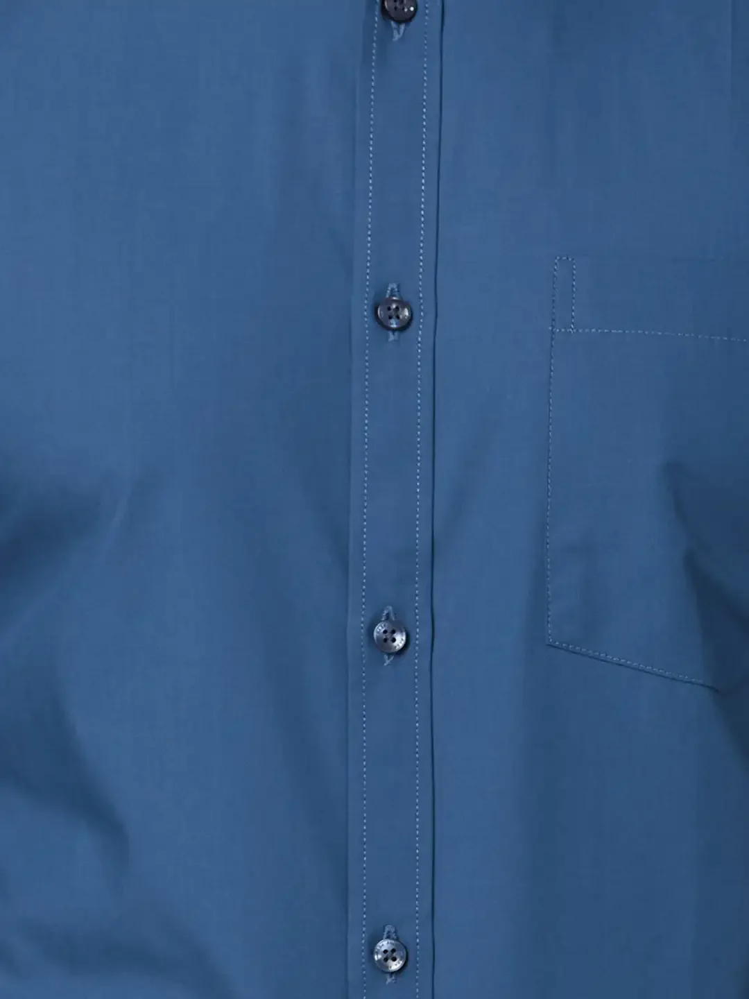 Park Avenue Men Blue Solid Slim Fit Cotton Blend Cutaway Collar Shirt - Image 7