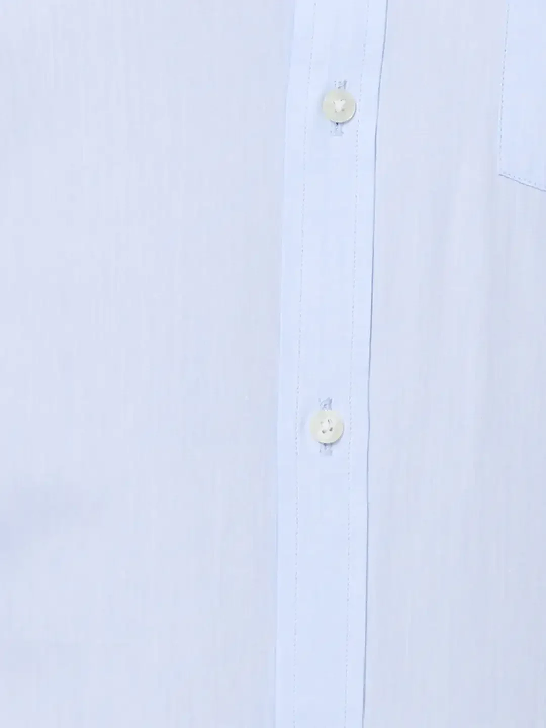 Park Avenue Men Blue Solid Slim Fit Cotton Shirt - Image 7