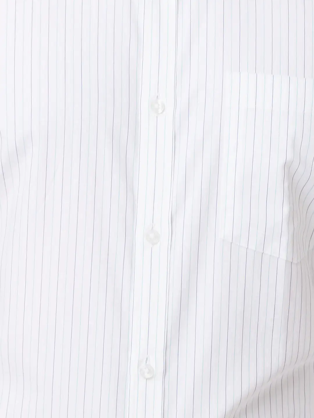 Park Avenue Men White Striped Slim Fit Cotton Formal Shirt - Image 7