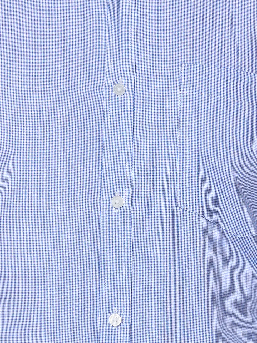 Park Avenue Men Blue Structure Slim Fit Cotton Shirt - Image 7
