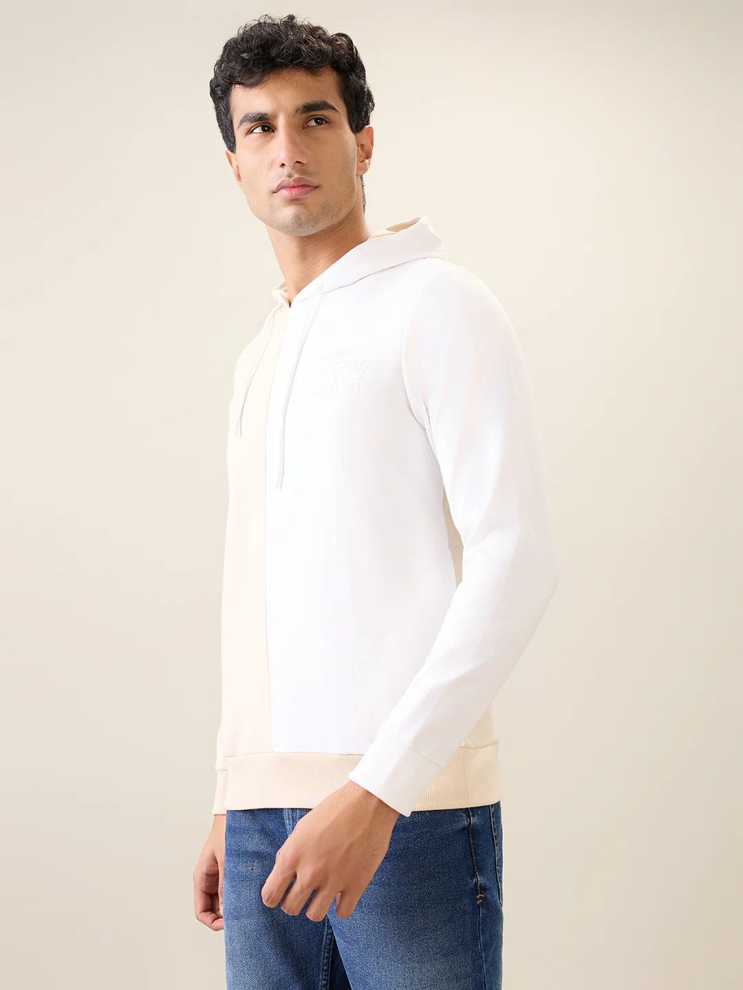 Park Avenue Men Brown Cut & Sew Slim Fit Cotton Blend Sweatshirt - Image 2