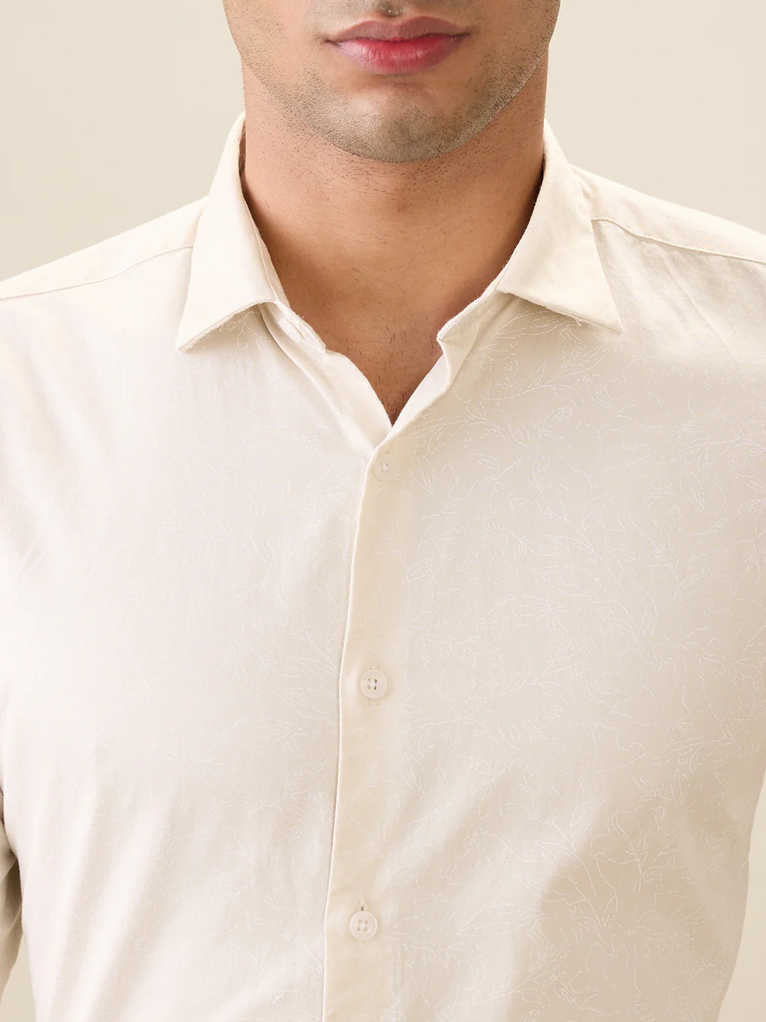 Park Avenue Men Brown Printed Slim Fit Cotton Casual Shirt - Image 6