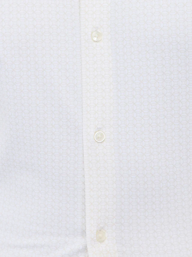 Park Avenue Men Brown Printed Slim Fit Nylon Blend Formal Shirt - Image 6