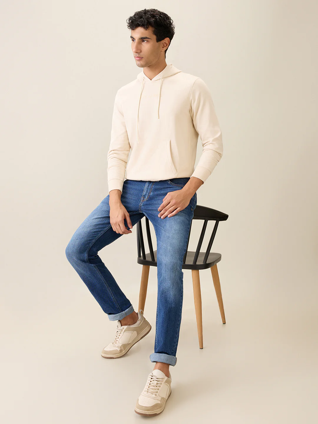 Park Avenue Men Brown Solid Slim Fit Cotton Blend Sweatshirt - Image 6