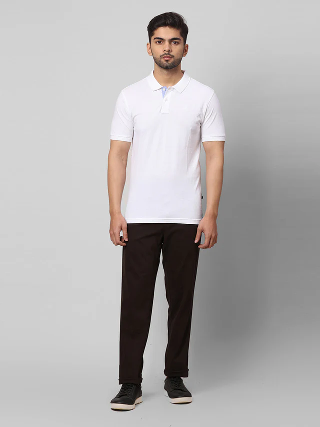 Park Avenue Men Brown Solid Super Slim Fit Trouser - Image 5