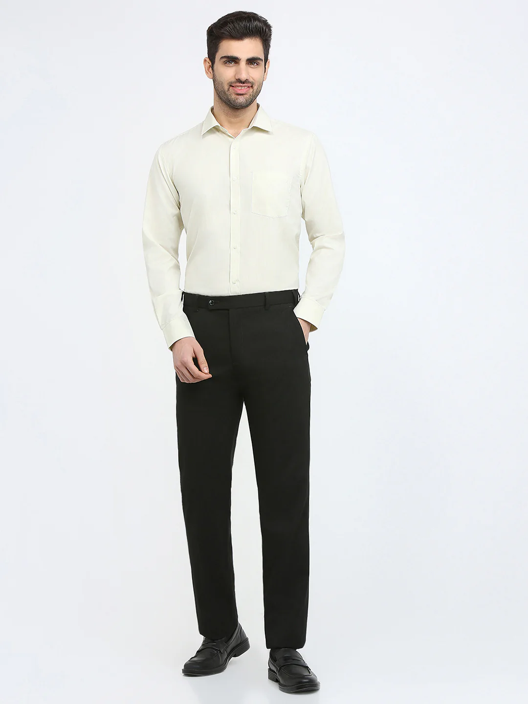 Park Avenue Men Brown Structure Slim Fit Polyester Blend Formal Shirt - Image 5