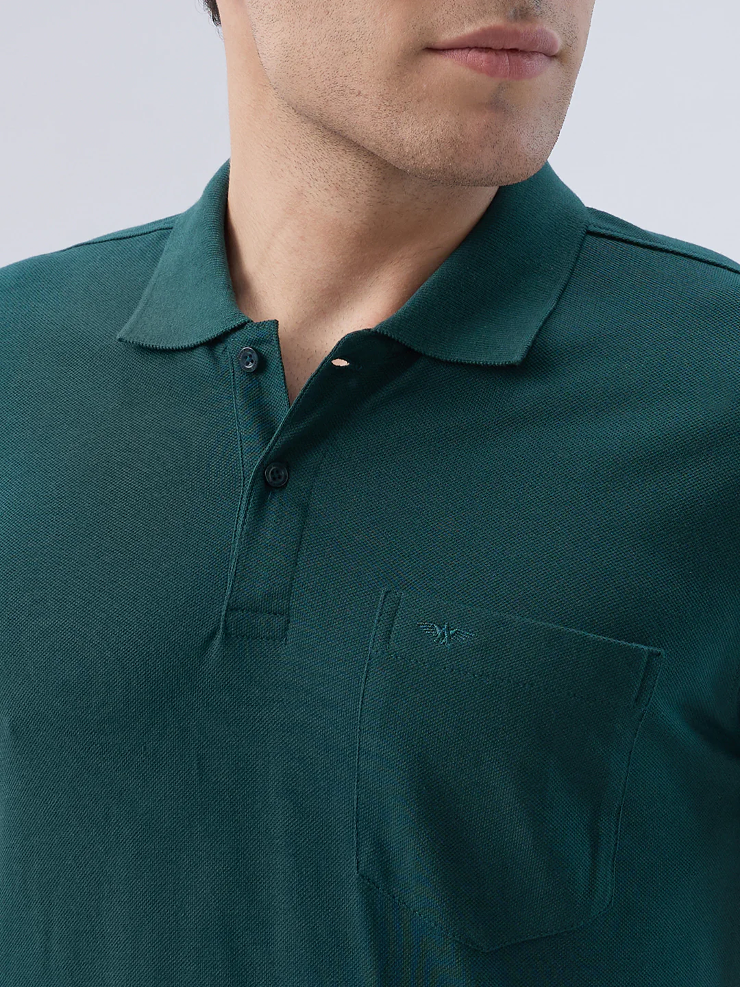Park Avenue Men Green Cotton Blend T-Shirt - Image 6