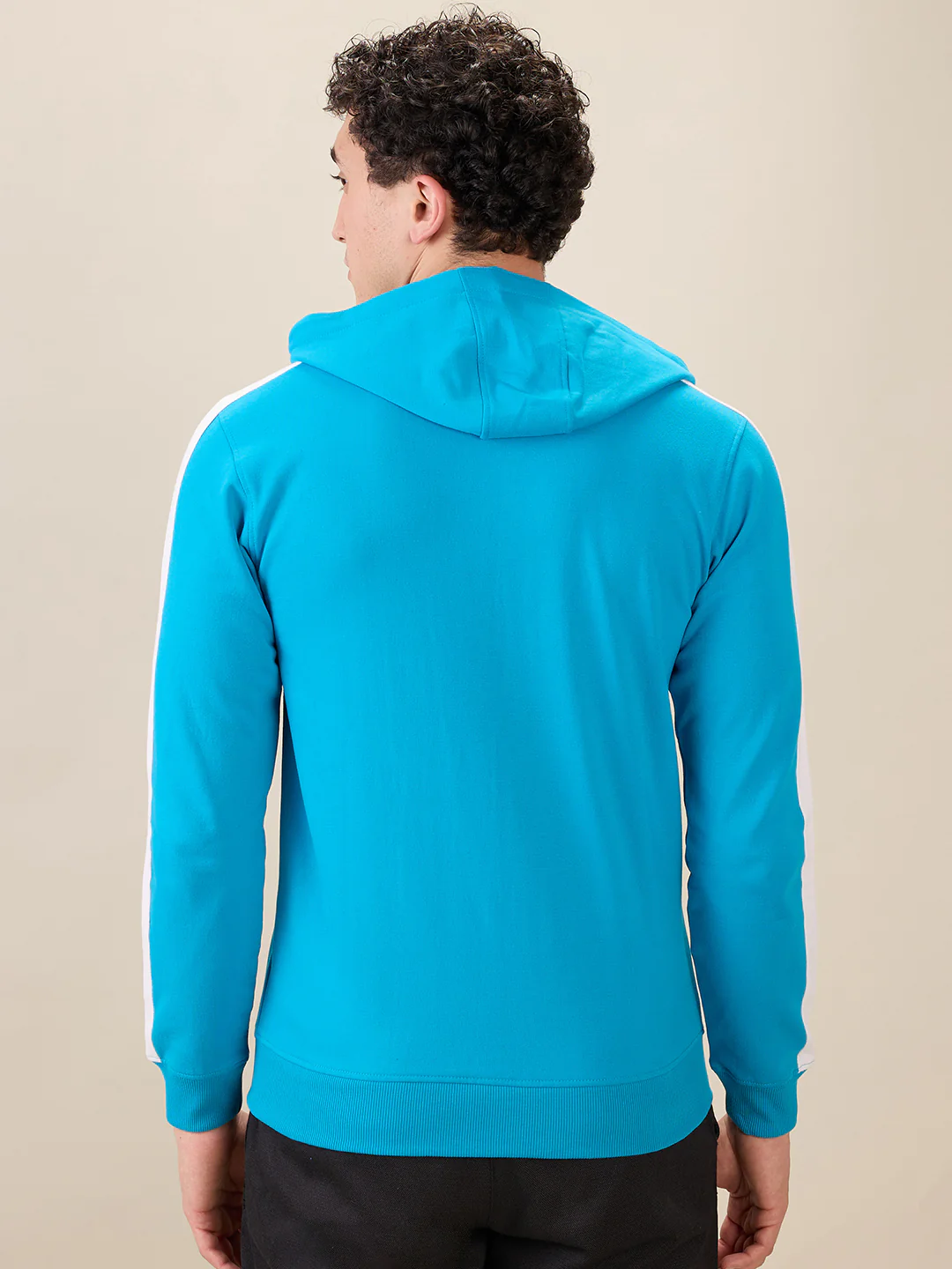 Park Avenue Men Green Printed Slim Fit Cotton Blend Sweatshirt - Image 4