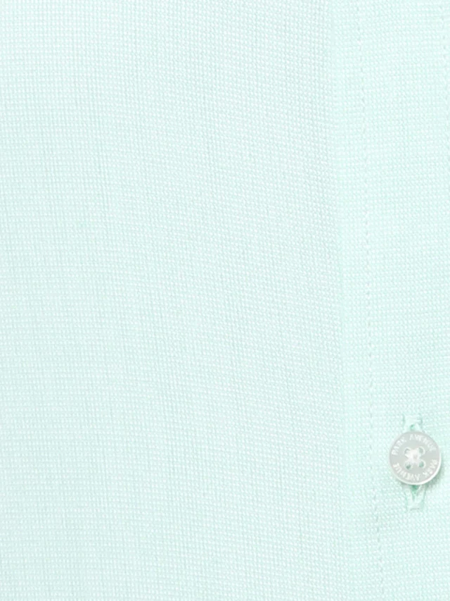 Park Avenue Men Green Self Design Slim Fit Full Sleeve Semi Cut Away Collar Shirt - Image 7