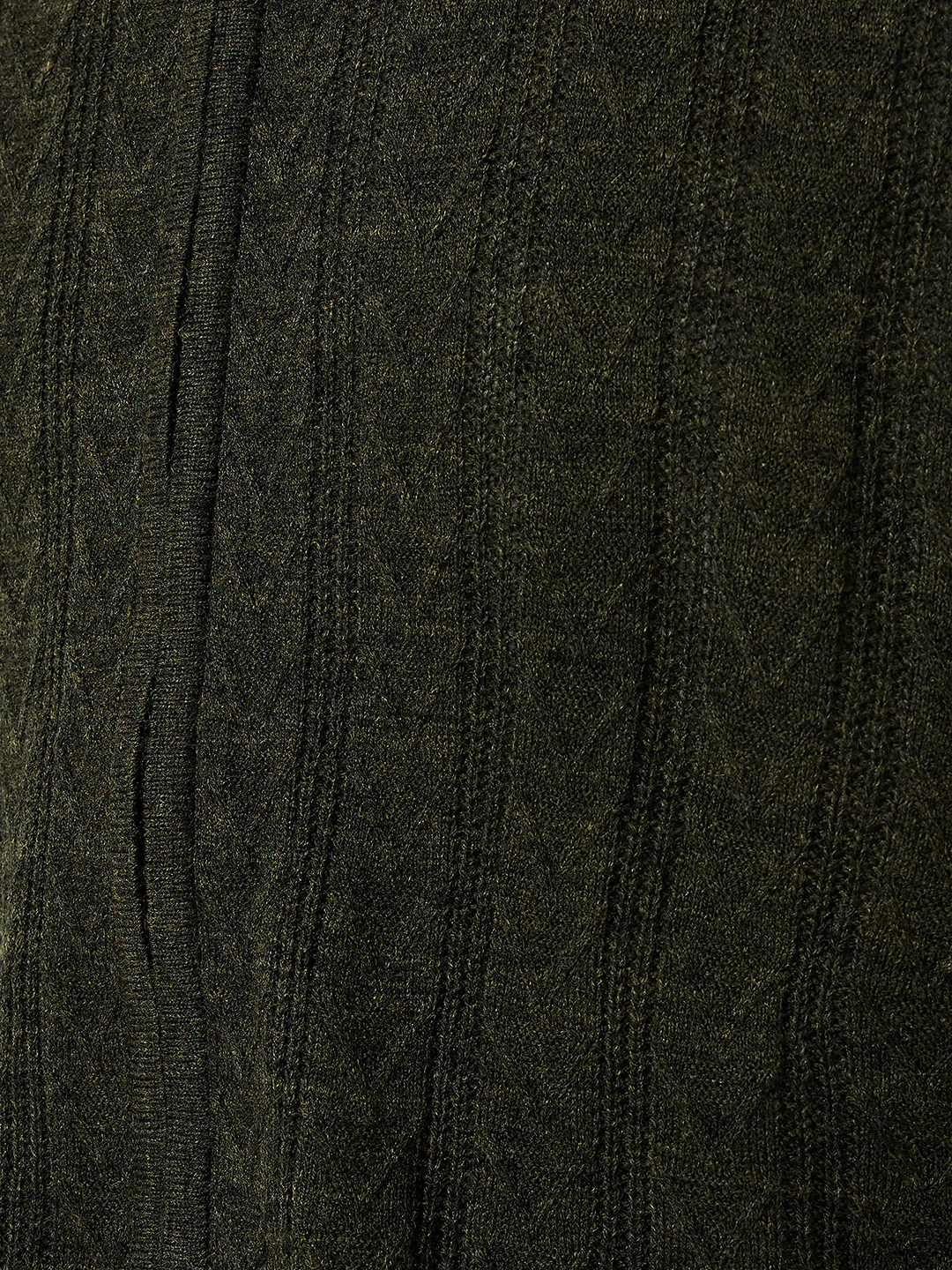 Park Avenue Men Green Structure Regular Fit Acrylic Sweaters - Image 6