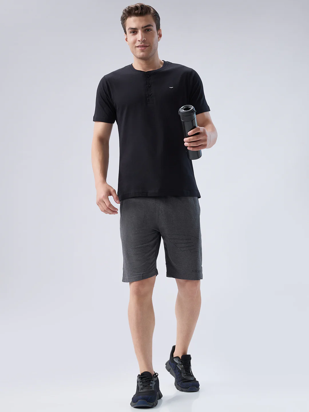 Park Avenue Men Grey Comfort Fit Cotton Boxer - Image 7