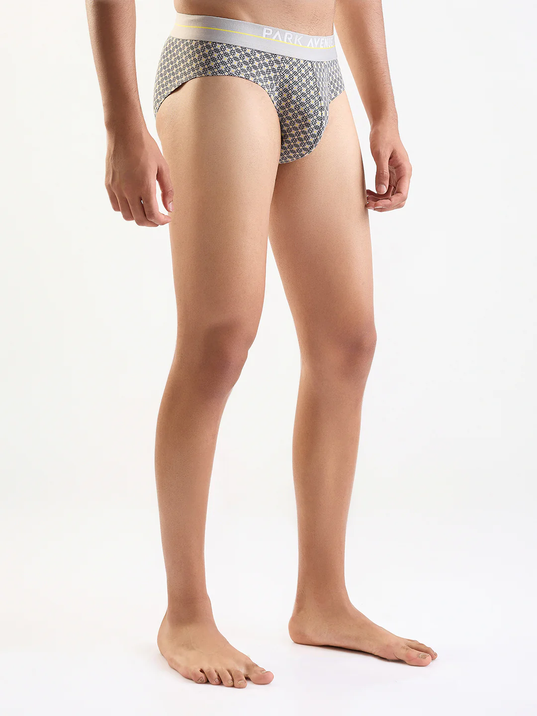 Park Avenue Men Grey Cotton Blend Brief - Image 3