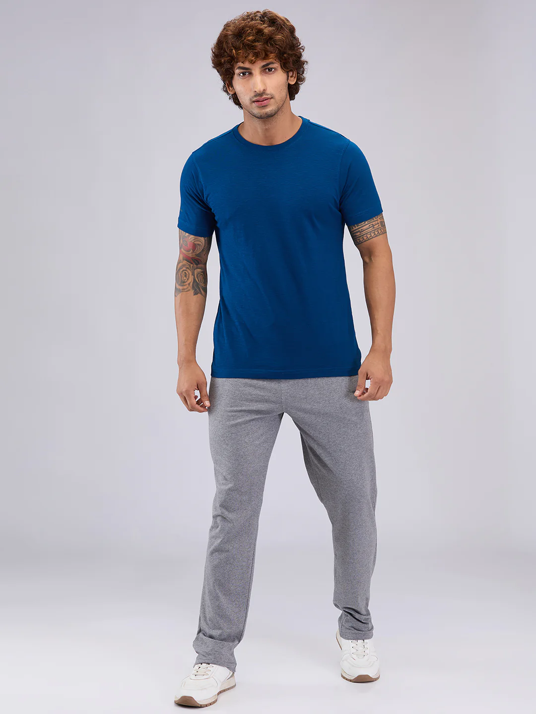 Park Avenue Men Grey Cotton Blend Trackpant - Image 5