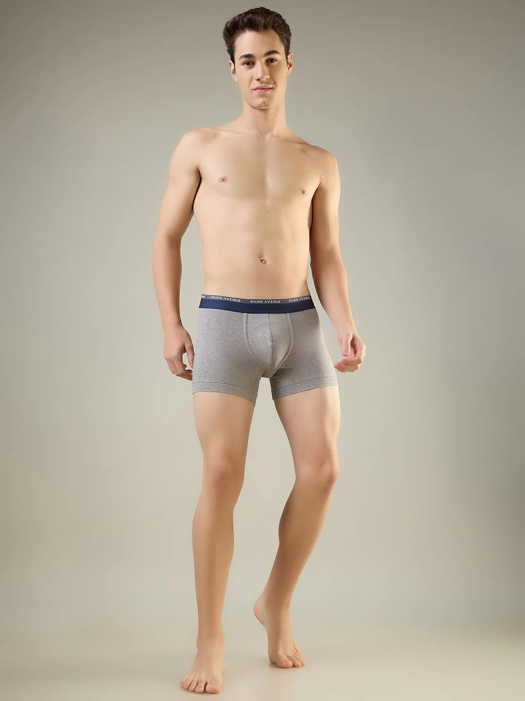 Park Avenue Men Grey Cotton Blend Trunk - Image 2