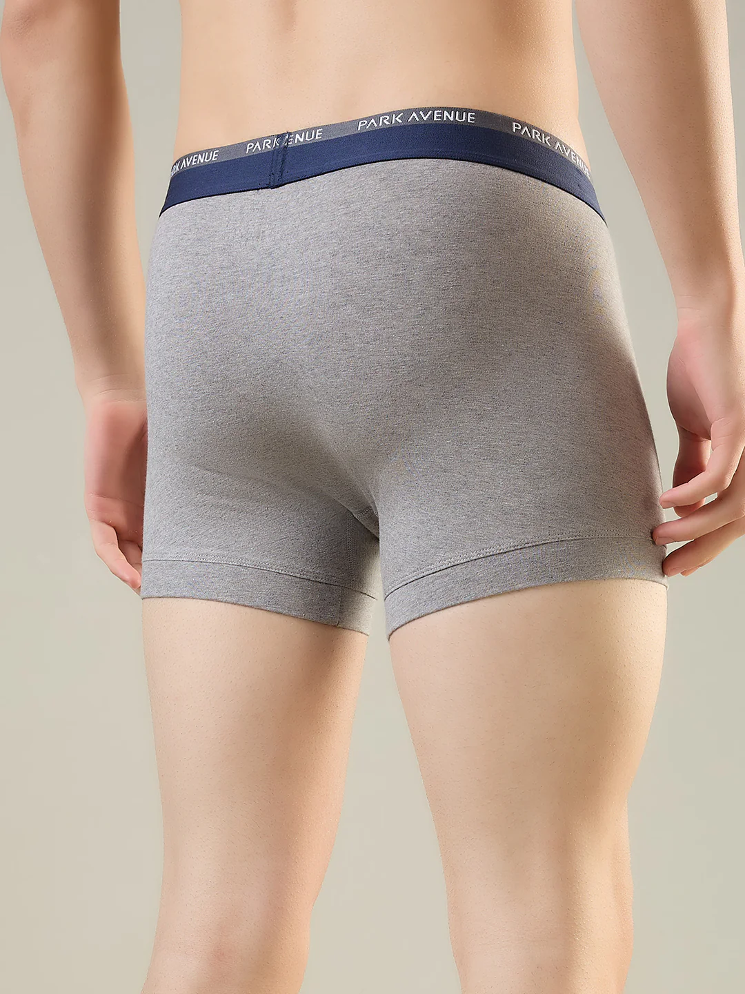 Park Avenue Men Grey Cotton Blend Trunk - Image 3
