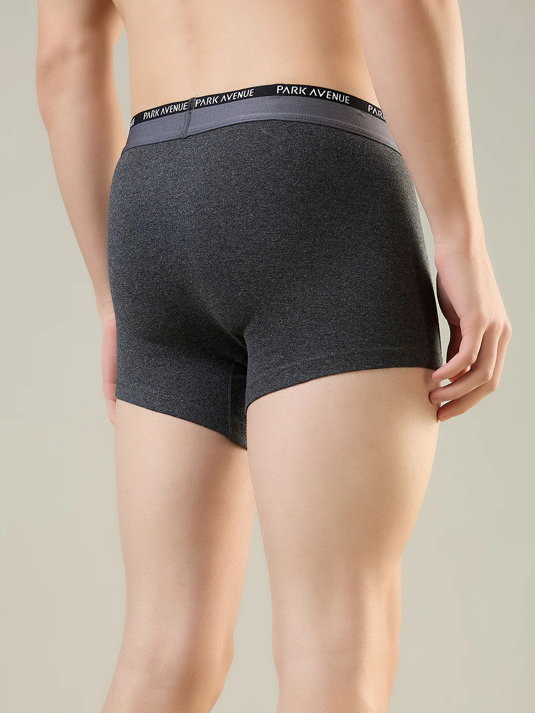 Park Avenue Men Grey Cotton Blend Trunk - Image 3