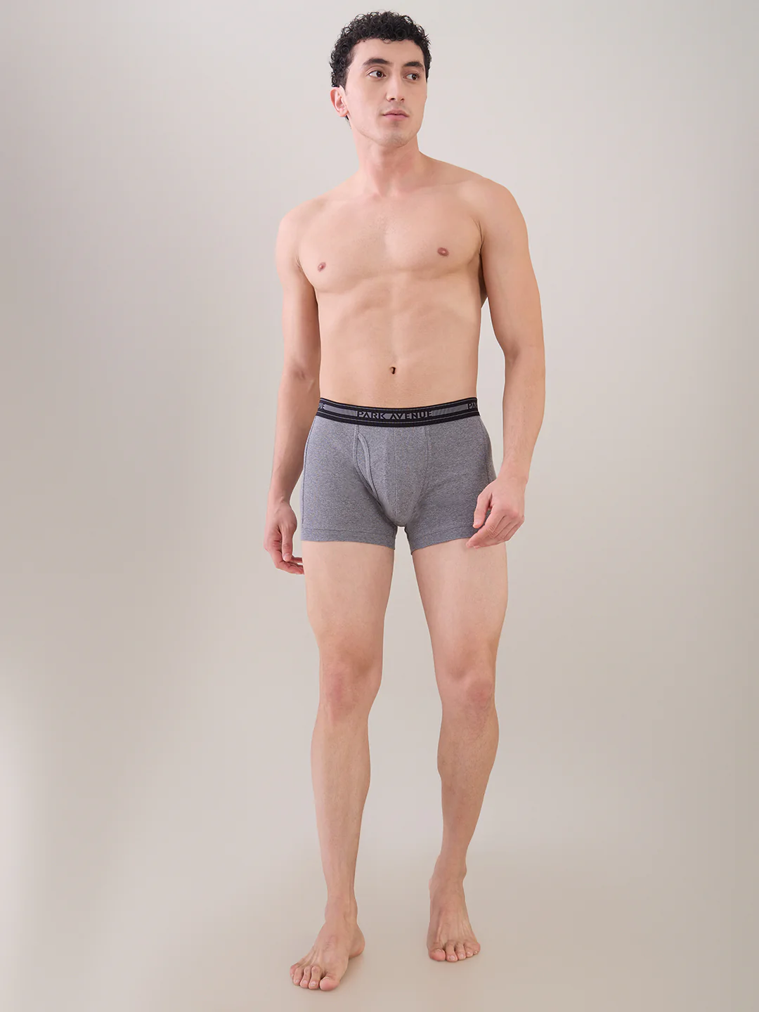 Park Avenue Men Grey Cotton Trunk - Image 5