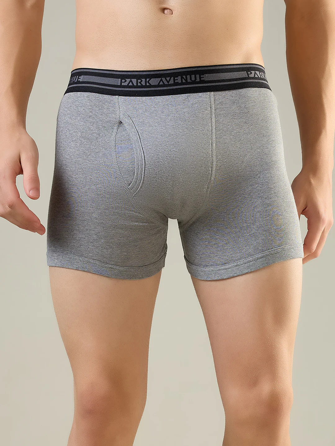 Park Avenue Men Grey Cotton Trunk