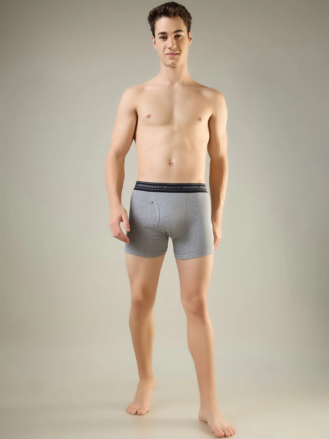 Park Avenue Men Grey Cotton Trunk Pack Of 2 - Image 2