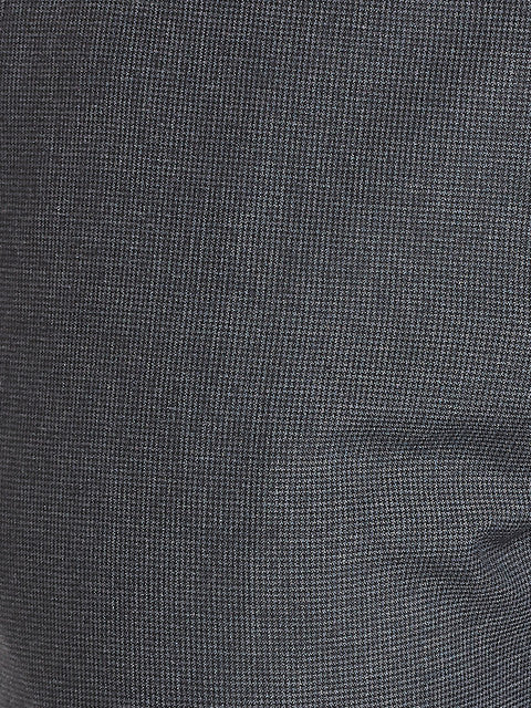 Park Avenue Men Grey Houndstooth Smart Fit Polyester Blend Trouser - Image 7