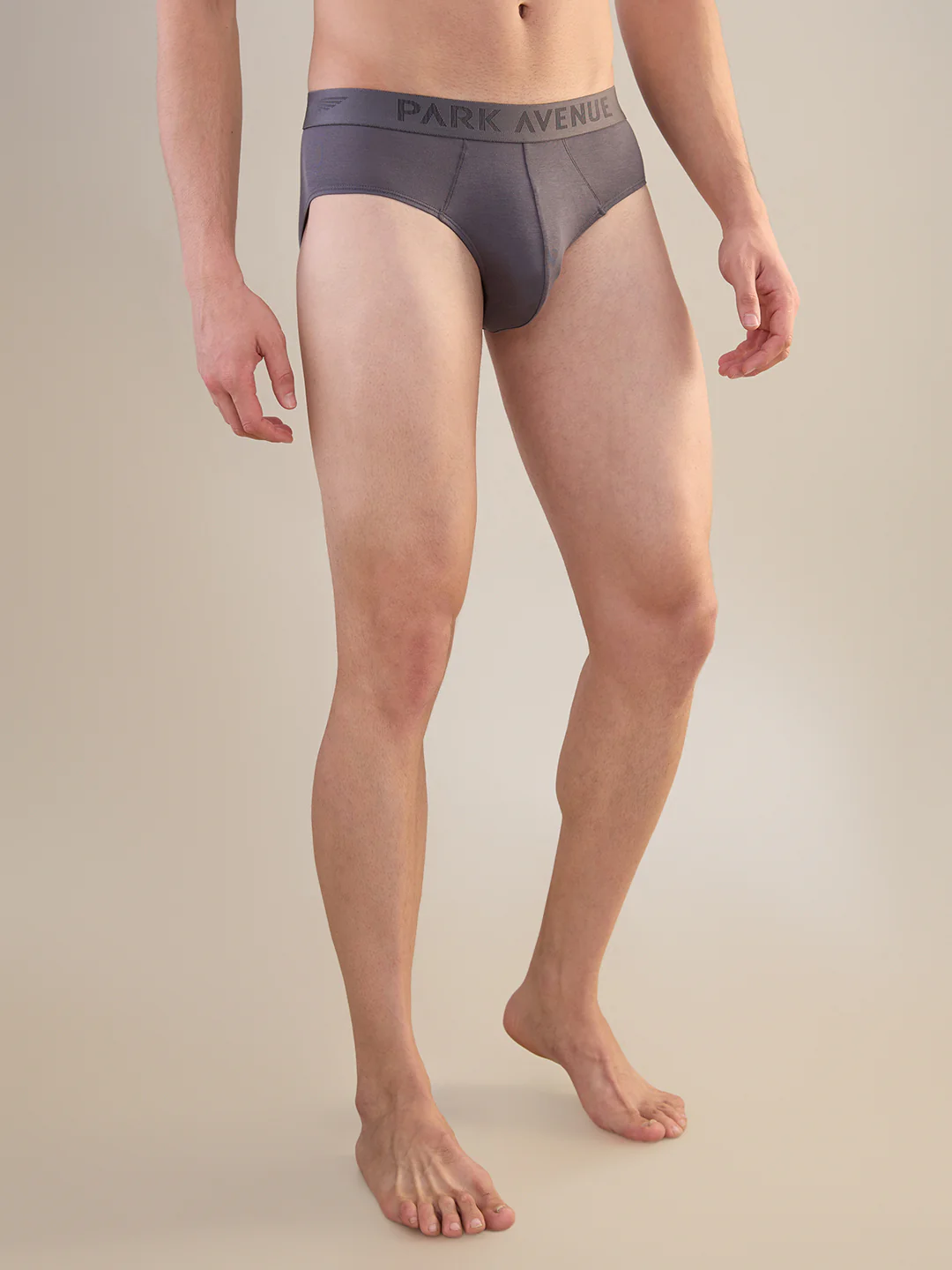 Park Avenue Men Grey Modal Blend Brief - Image 3