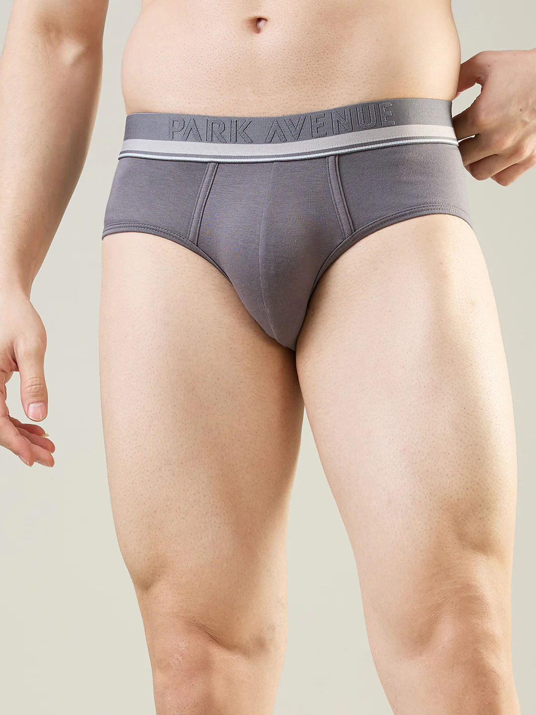 Park Avenue Men Grey Modal Blend Brief