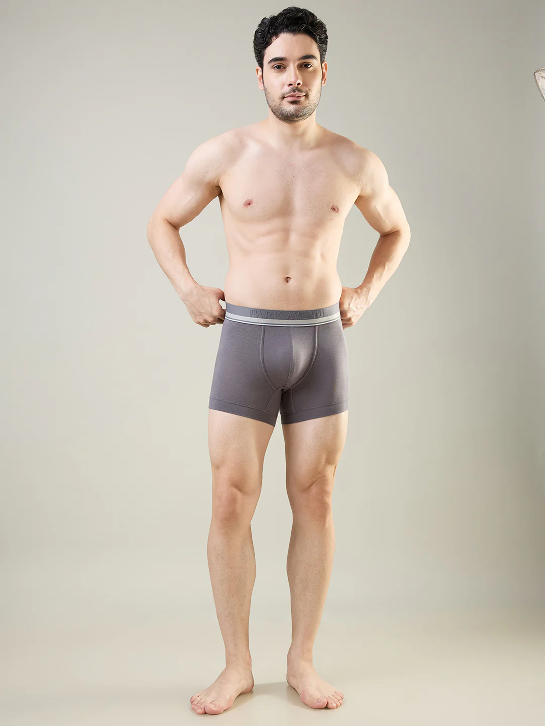 Park Avenue Men Grey Modal Blend Trunk - Image 2