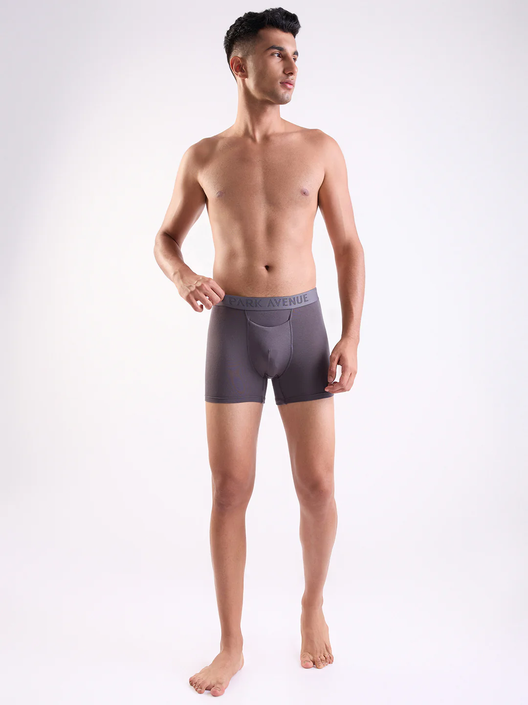 Park Avenue Men Grey Modal Blend Trunk - Image 5
