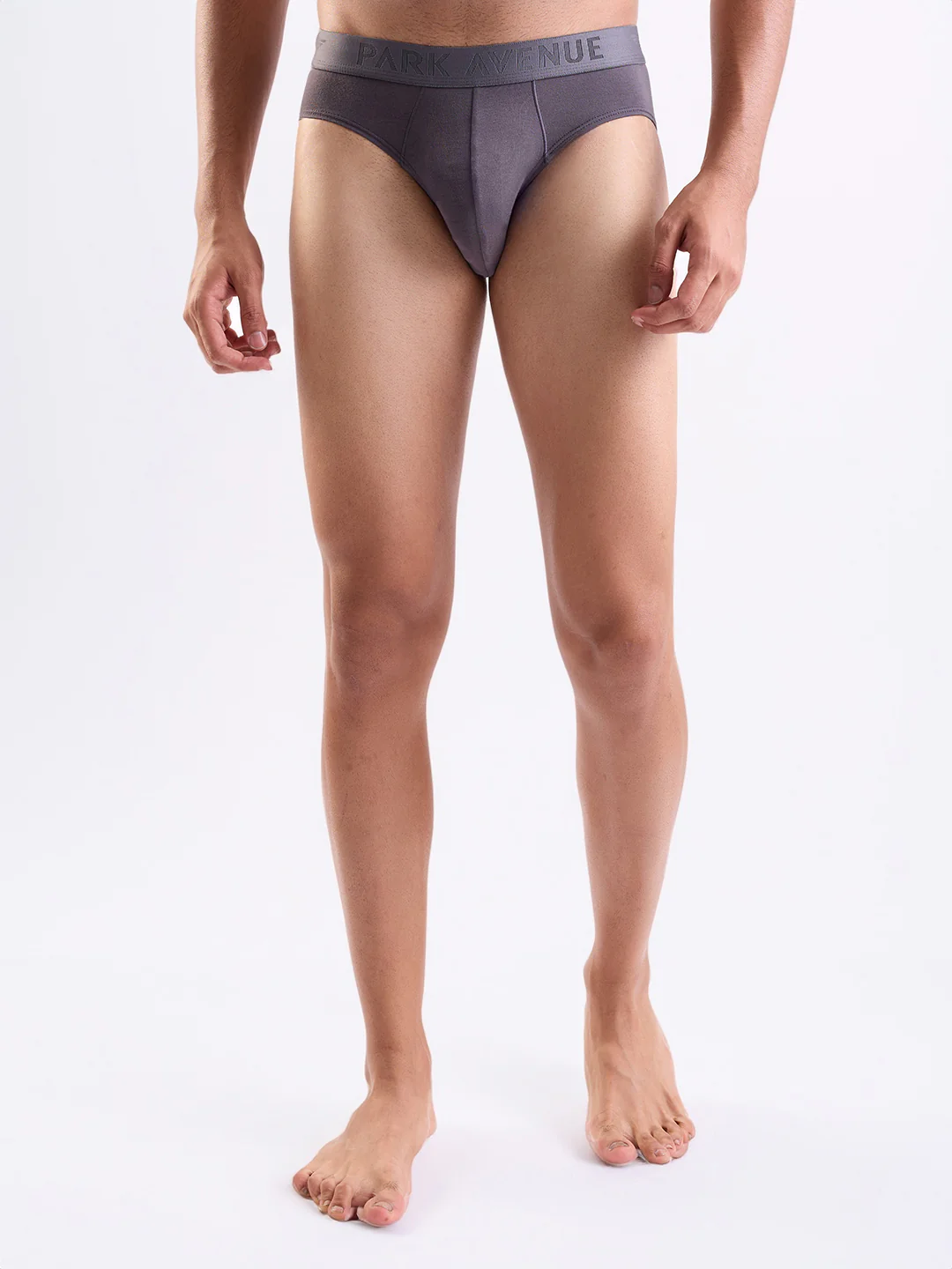 Park Avenue Men Grey Nylon Blend Brief