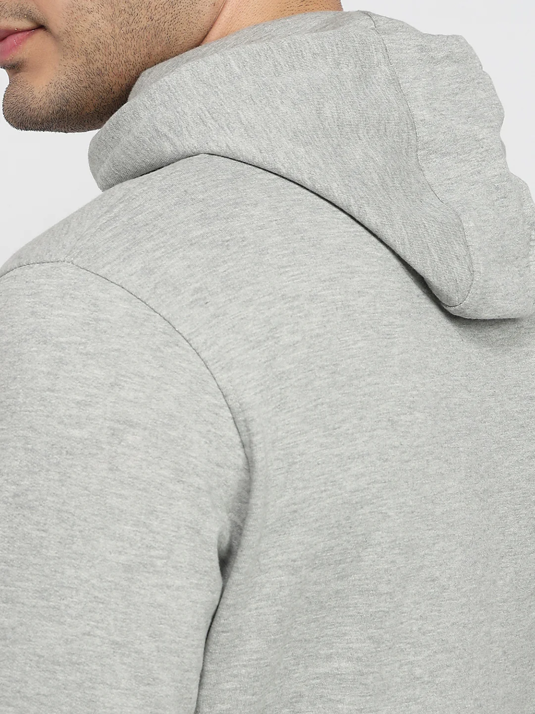 Park Avenue Men Grey Print Slim Fit Cotton Blend Sweatshirt - Image 7