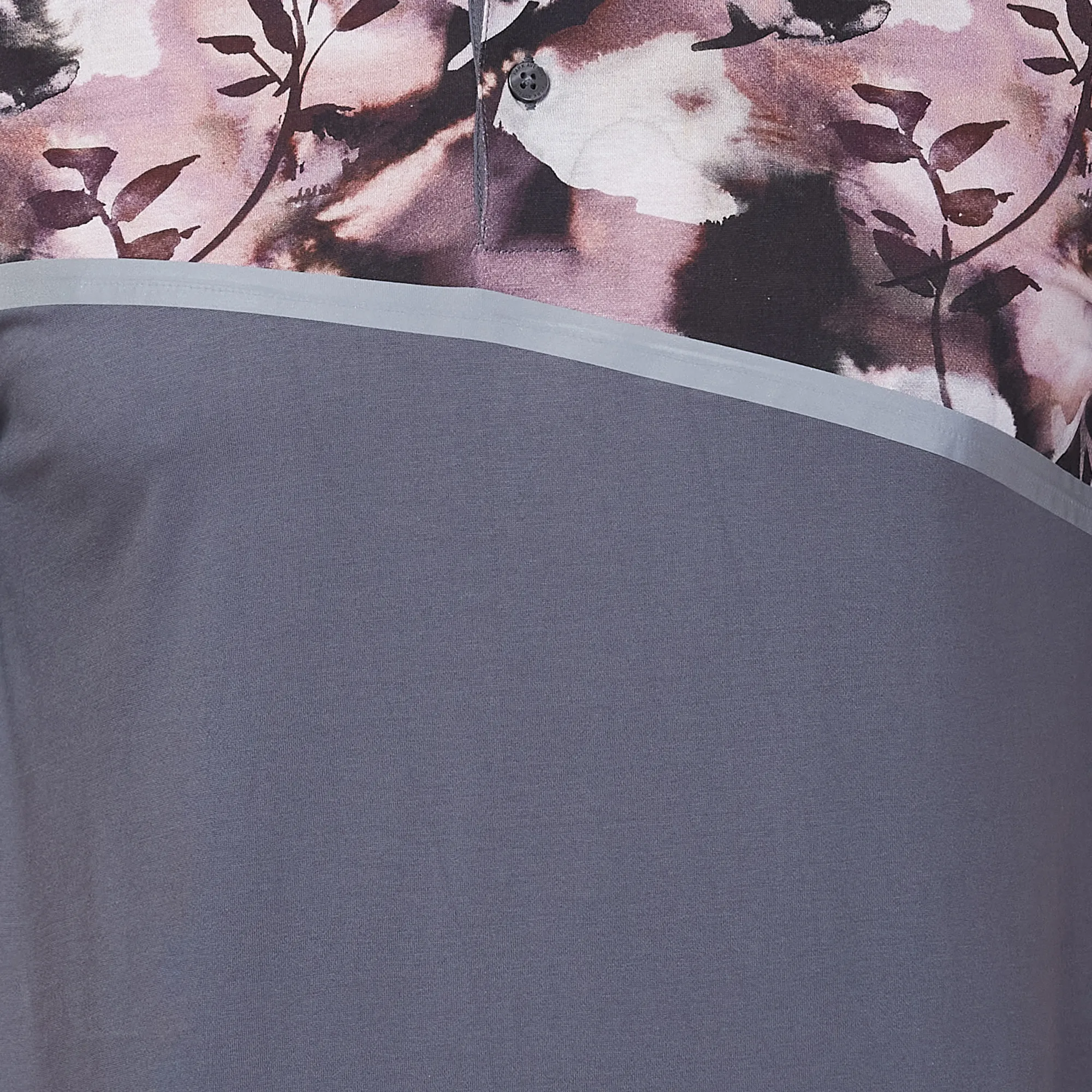 Park Avenue Men Grey Print Slim Fit Cotton T-Shirt - Image 7