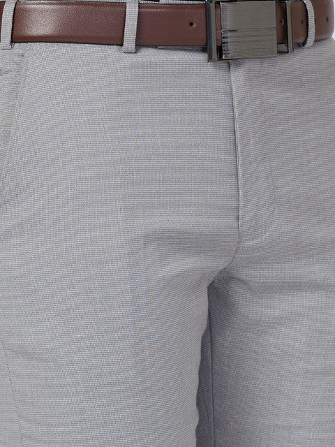 Park Avenue Men Grey Regular Fit Structured Trouser - Image 6