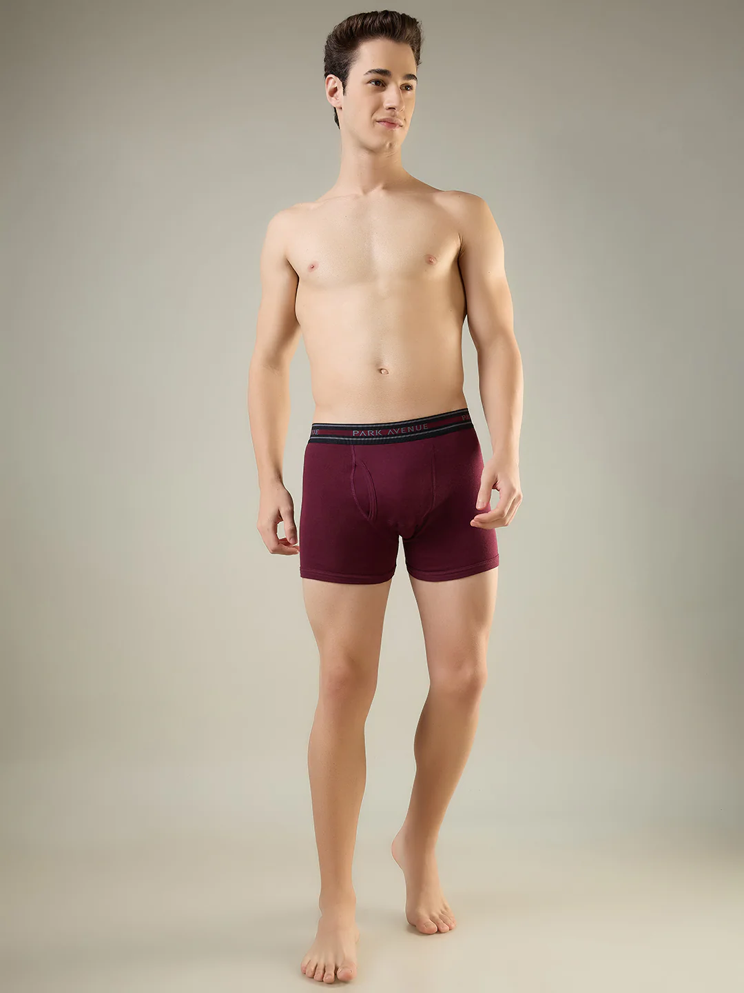 Park Avenue Men Maroon Cotton Trunk Pack Of 2 - Image 2