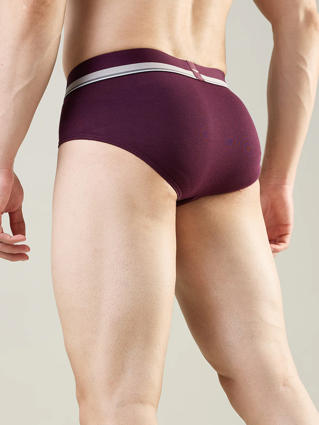 Park Avenue Men Maroon Modal Blend Brief - Image 3